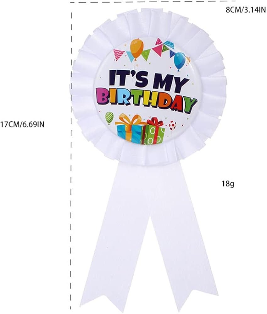 416GYfLKnbL._AC_UY1000_ It's My Birthday Badge - Image 1
