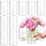 Clear Glass Cylinder Vase 60x200mm