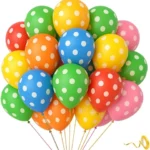 12inches Multicolor Polka Dot Latex Balloon 25/pack