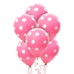 12inches Pink Polka Dot Latex Balloon 100/pack