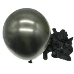 18inches Metallic Black Latex Balloon