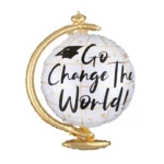 28inches Go Change The World Foil Balloon