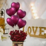18inches Burgundy Heart Shaped Foil Balloon