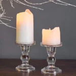 8cm Glass Candle Holder