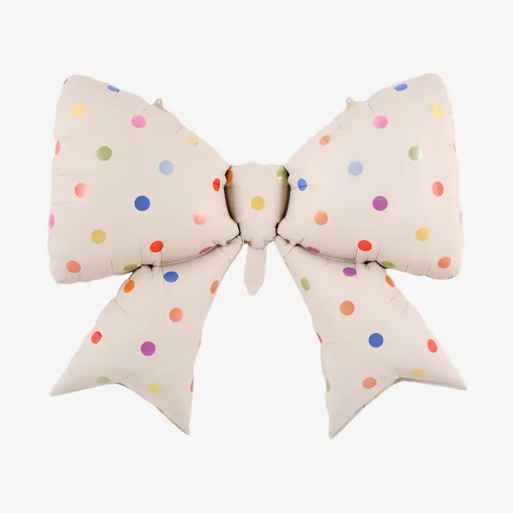 35b1c6486765cd752718291cac2f55d1a28b7ababb3743eabe4443eae6c83b4f 21inches Polka Dot Bow Foil Balloon - Image 1