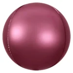 22inches Burgundy Orbz Foil Balloon