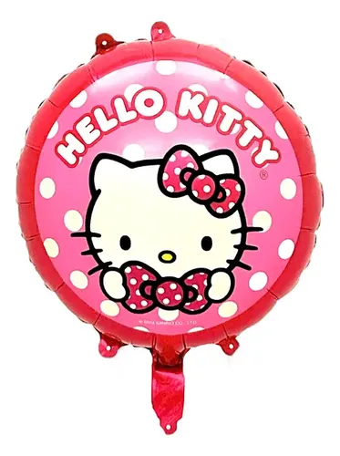 D_NQ_NP_940775-MLC86948311877_062025-O-globo-metalico-redondo-hello-kitty-fiestas-cumpleanos-45-cm 18inches Hello Kitty Foil Balloon - Image 1