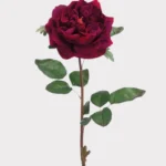 10cm Wine Rose Flower