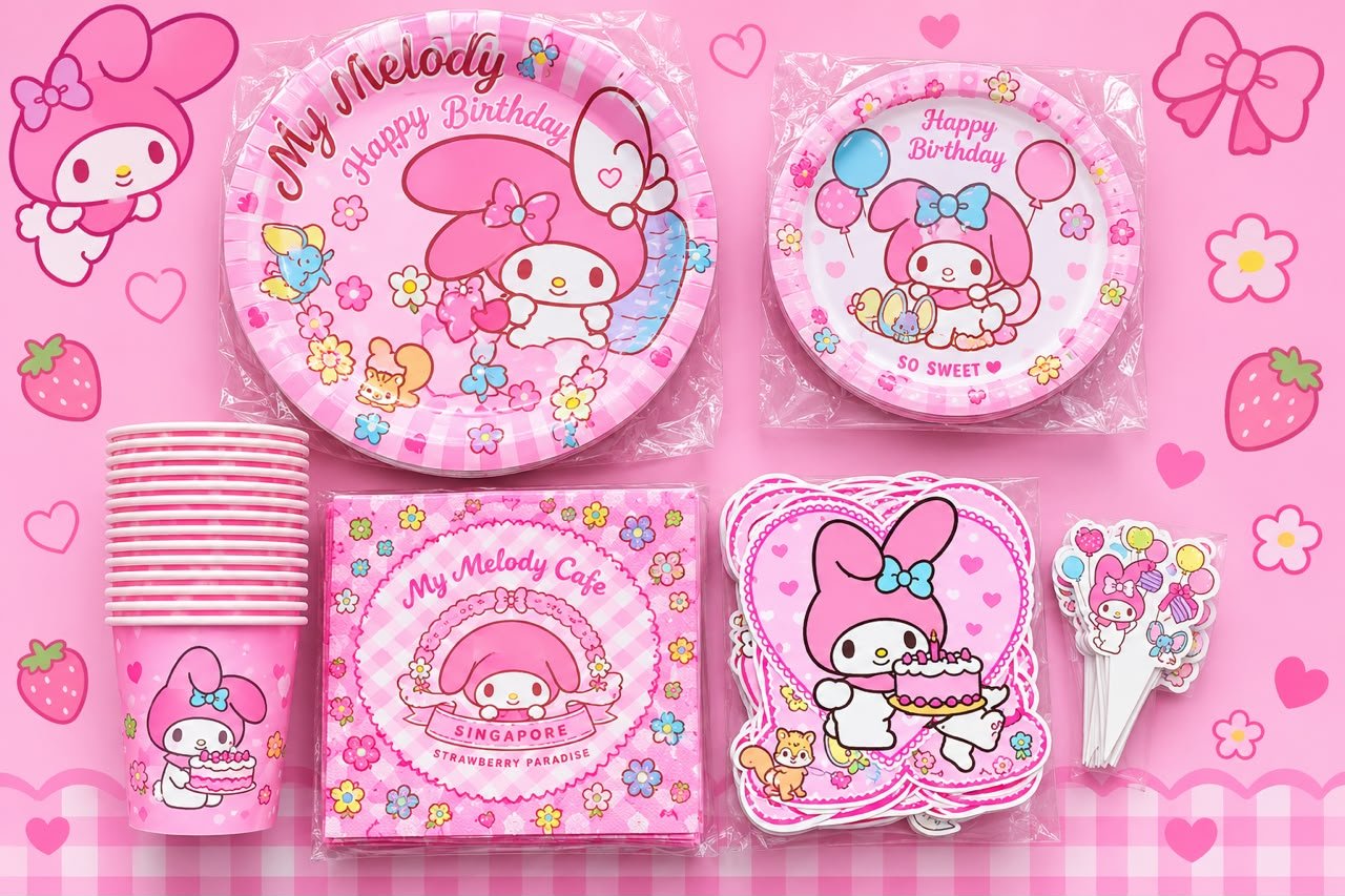 WhatsApp Image 2026-08-24 at 12.50.18 PM Sanrio Partyware Set - Image 1