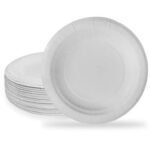 9inches White Paper Plate 10/pack