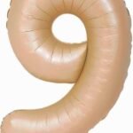 40inches Nude Number 9 Foil Balloon