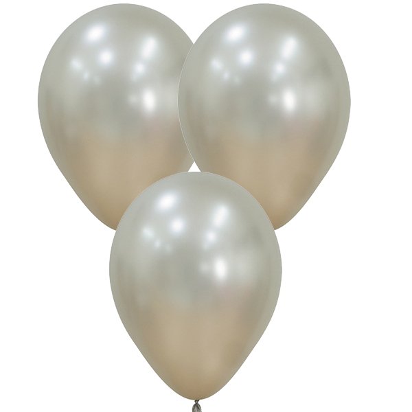 r5873-5-inch-silk-cream-pearl-latex 12inches Kalisan Aura Ivory White Latex Balloon - Image 1