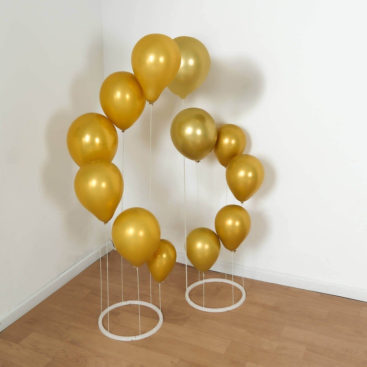 s-l1200 (3) 5 Round White Base Balloon Centerpiece - Image 1