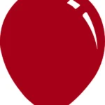 12inches Decomex Ruby Red Latex Balloon