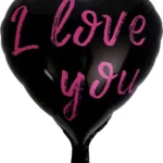 18inches Black I Love You Foil Balloon