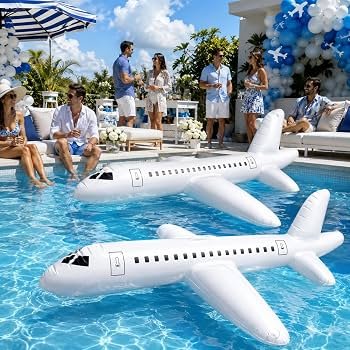 81ndNPw3+wL._AC_UF350,350_QL80_ 1M White Inflatable Airplane Balloon - Image 1