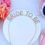 Gold Bride To Be Headband