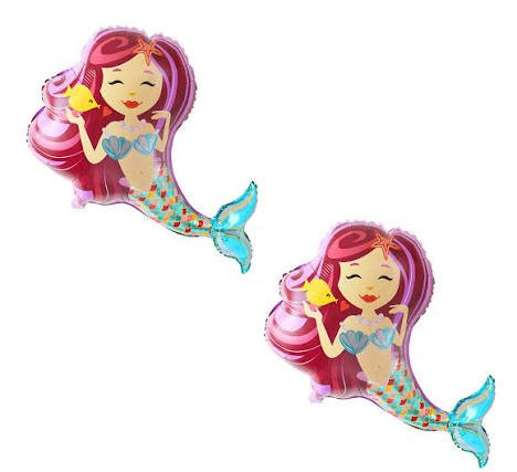images - 2026-09-26T145748.269 10inches Mermaid Foil Balloon - Image 1