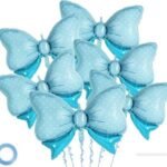 10inches Blue Bow Foil Balloon