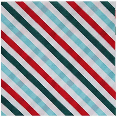 5052089363687_1_Z Blue & Red Stripe Wrapping Paper - Image 1