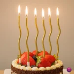 Gold Spiral Candle 6/pack